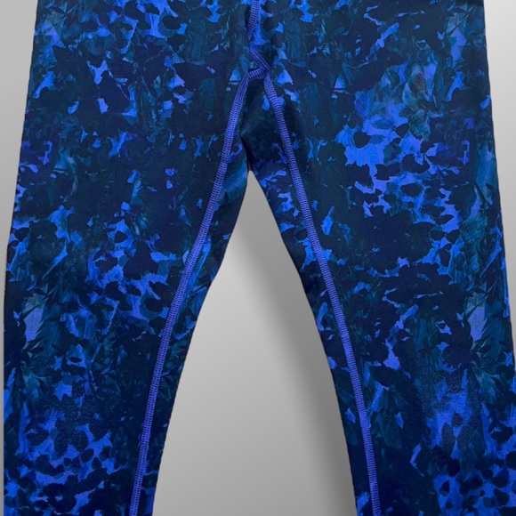 Lululemon Wunder Under *Full-On LuonFloral Sport Backdrop Iris Flower. - Picture 8 of 14